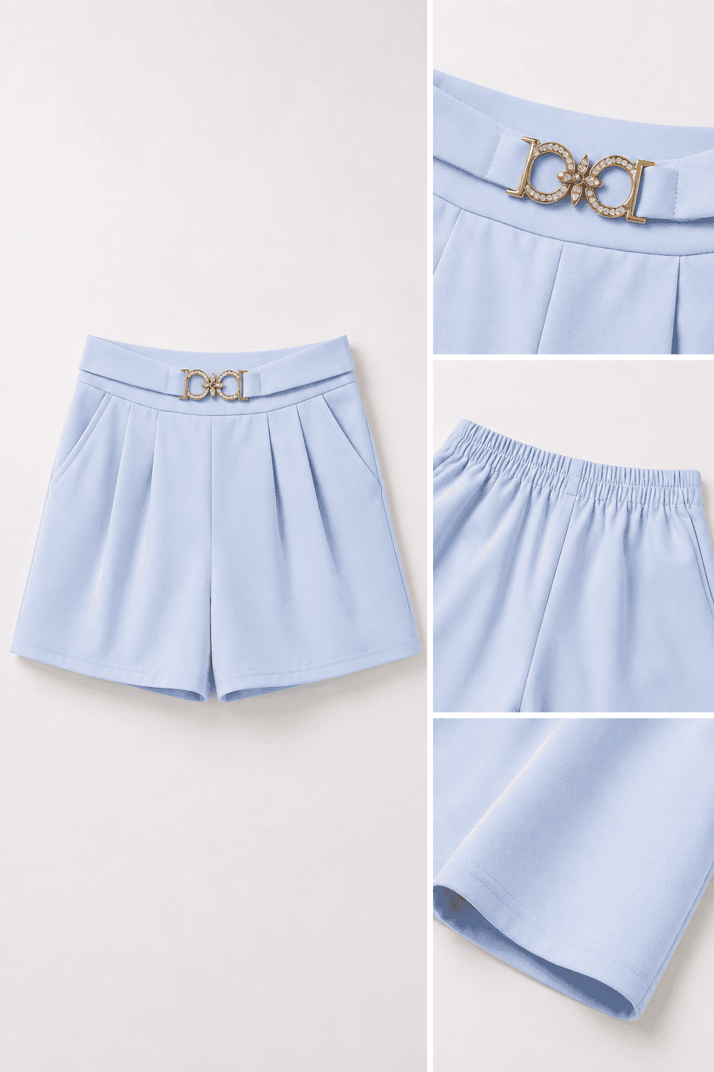 Short azul celeste 