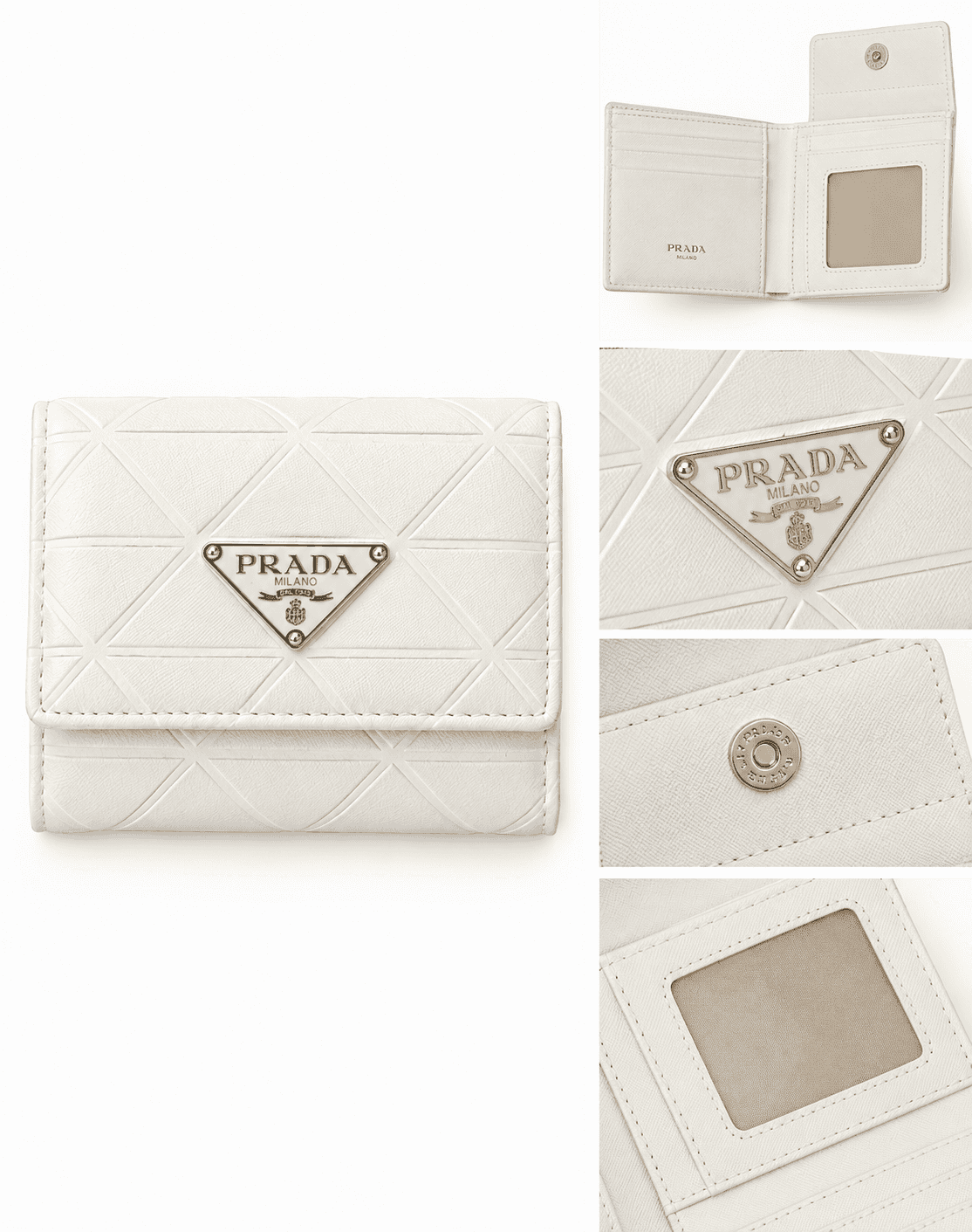 Billetera Prada Beis