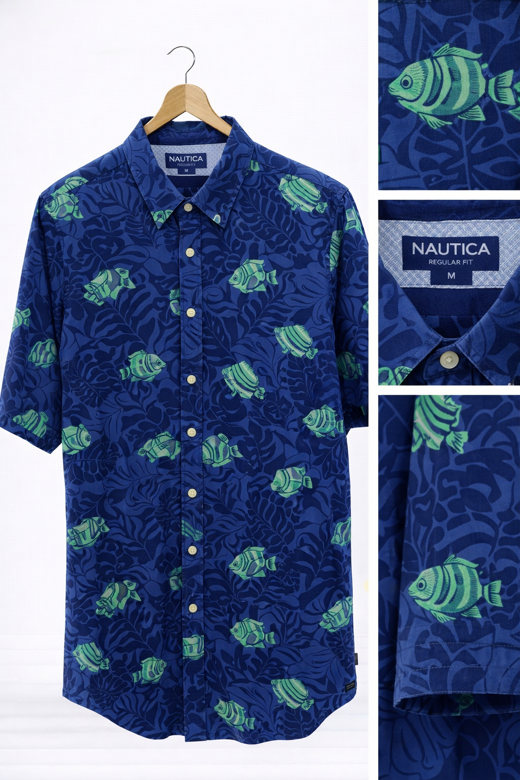 Camisa Nautica Peces tipo manga corta