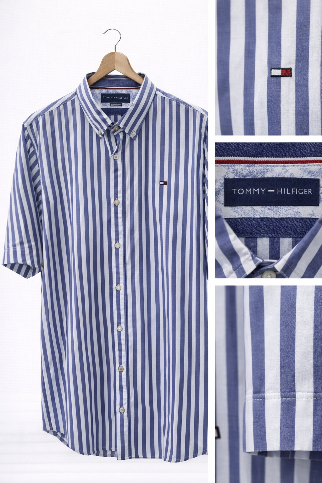 Camisa Tommy hilfiger Rayas tipo manga corta