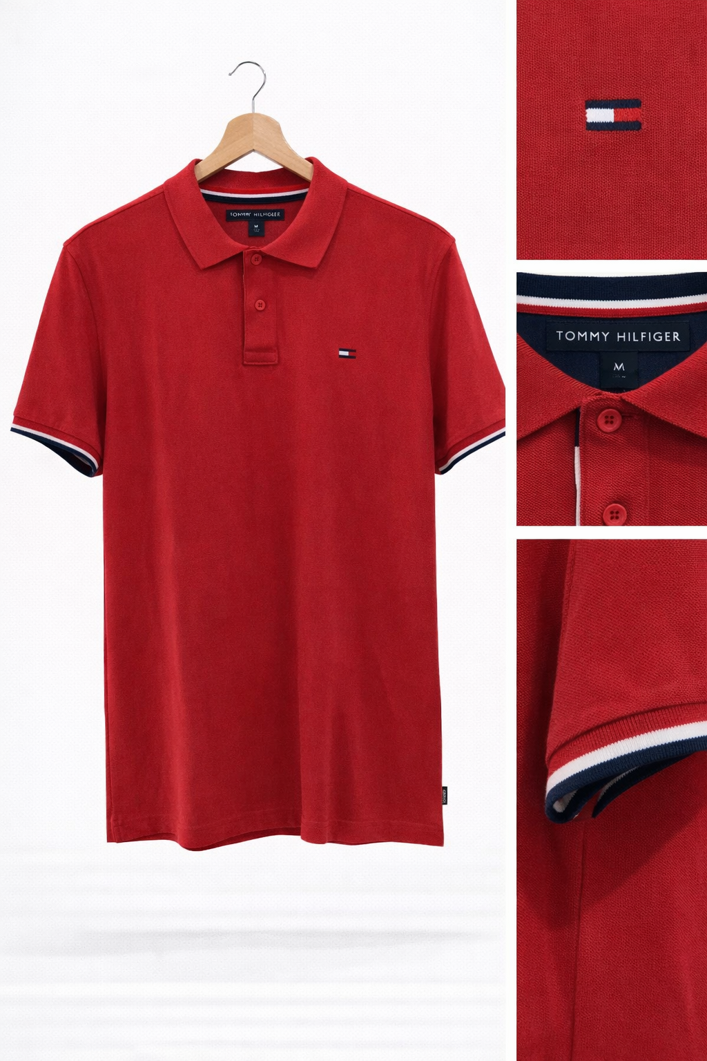 Camiseta Tommy hilfiger Roja tipo polo