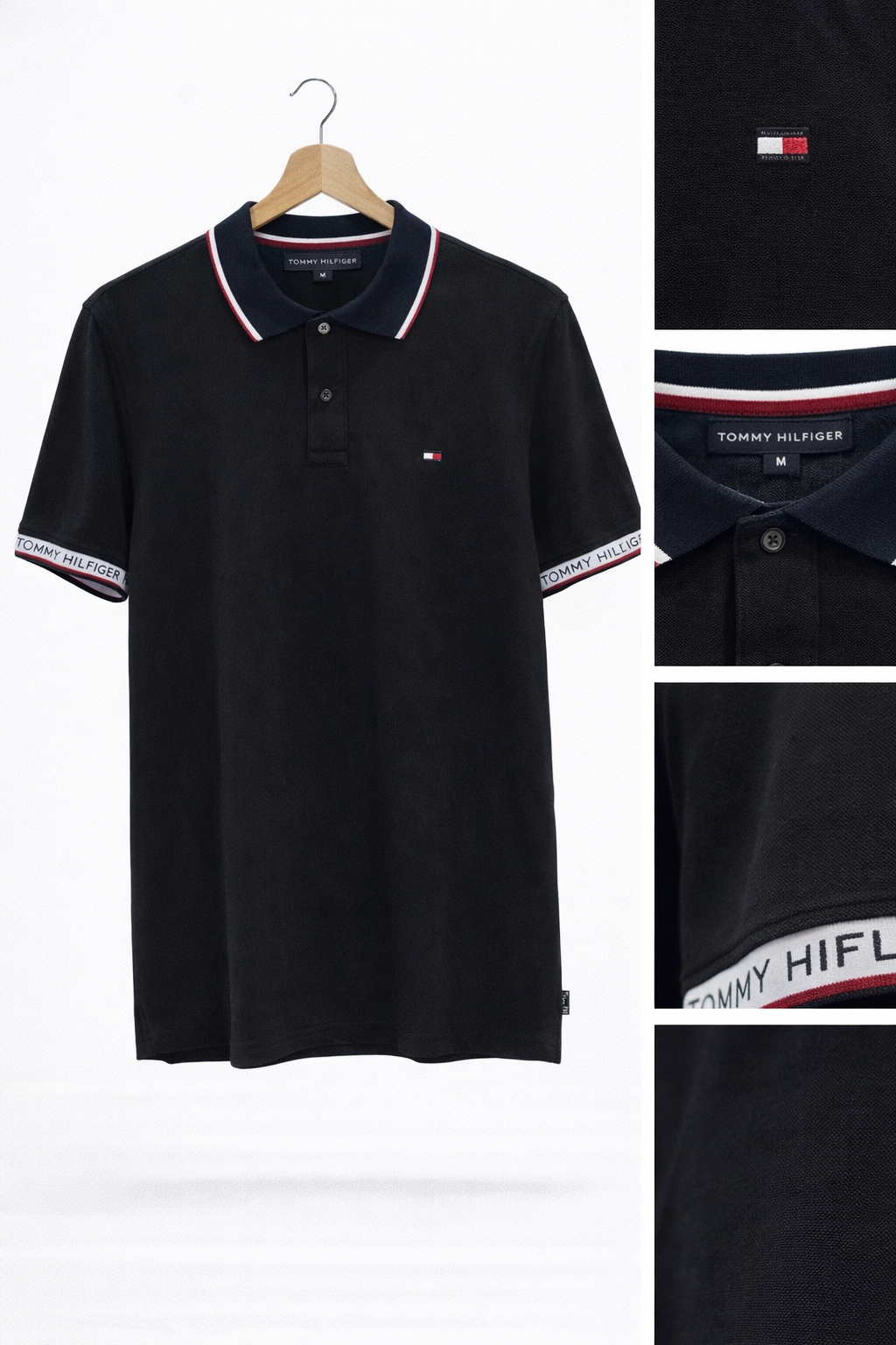 Camiseta Tommy hilfiger azul turqui tipo polo