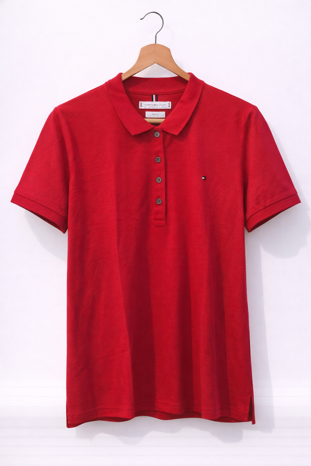 Camiseta Tommy hilfiger rojo tipo polo